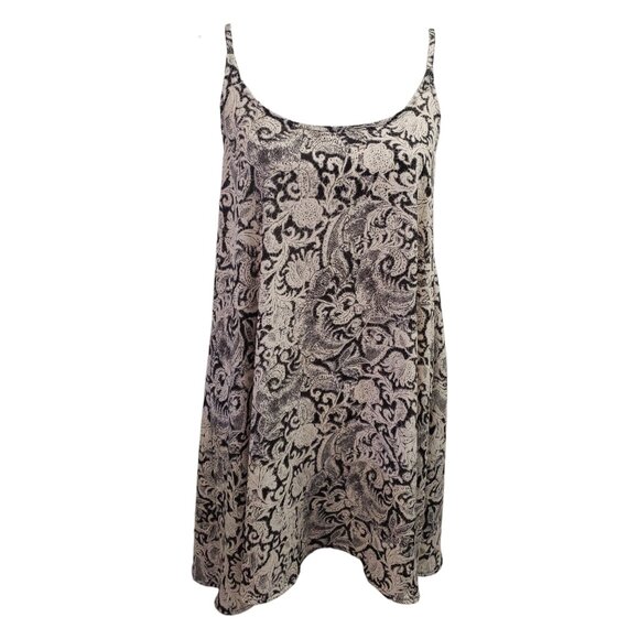 Free People Intimately Womens Black & White Paisley Nightgown Slip Large - Picture 2 of 8